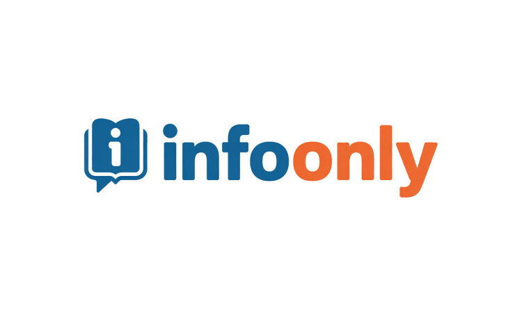 YetiDomains logo for InfoOnly.com domain name, featuring a clean, professional design with the company branding.