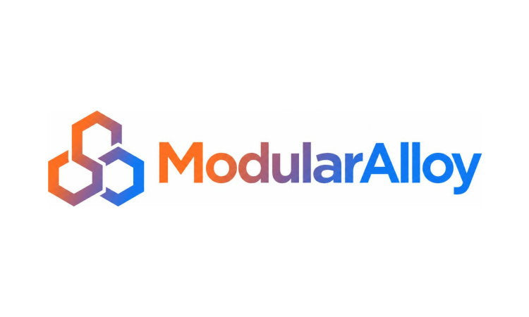 YetiDomains ModularAlloy.com domain name logo with modern design and branding elements.