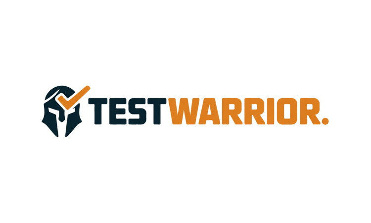 YetiDomains TestWarrior.com domain name logo featuring the TestWarrior.com branding and logo design.