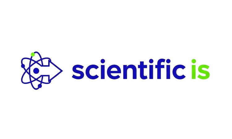 YetiDomains logo for ScientificIs.com domain name, featuring the company’s branding and logo design.
