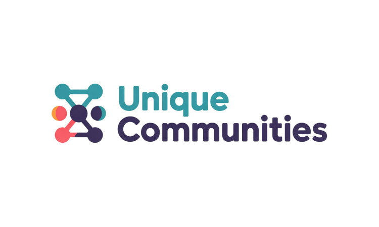 YetiDomains logo for UniqueCommunities.com domain name, featuring a modern design with the brand name on a clean background.