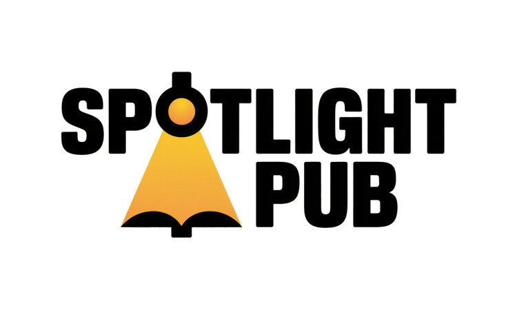 YetiDomains SpotlightPub.com domain name logo displayed on a clean background, representing a premium domain branding.