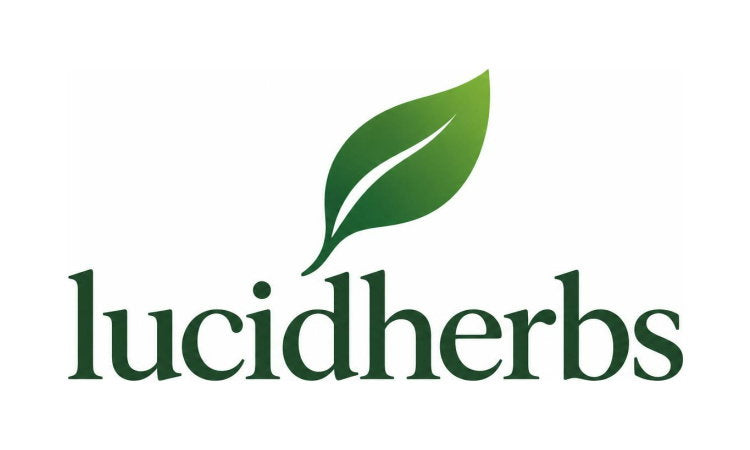 LucidHerbs.com domain name logo with YetiDomains branding, featuring a clean and modern design.