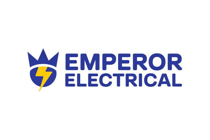 YetiDomains EmperorElectrical.com domain name logo with a modern electric-themed design.