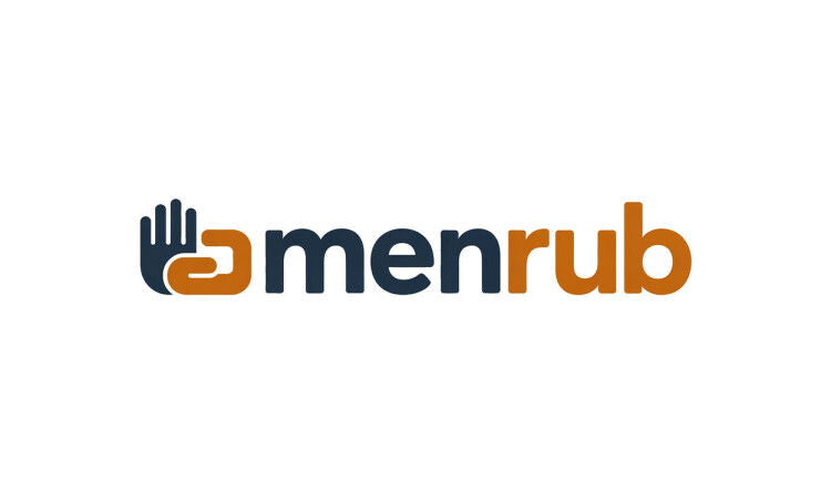 YetiDomains MenRub.com domain name logo featuring the MenRub.com brand with a distinctive logo design.
