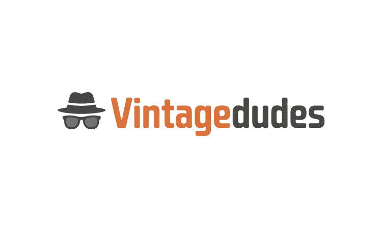 YetiDomains VintageDudes domain name logo image featuring vintage-style text and design elements.