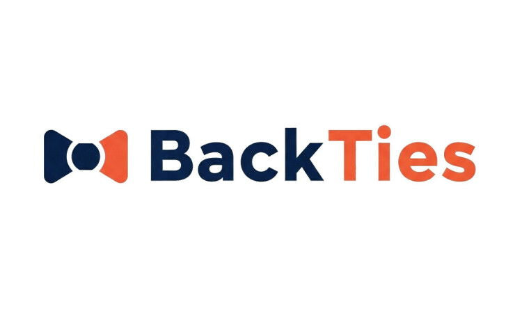 YetiDomains logo for BackTies.com domain name, featuring a modern design with clean lines and the brand's distinctive style.