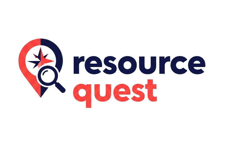YetiDomains logo for ResourceQuest.com domain name, featuring stylized text and branding elements in a professional design.