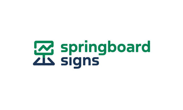 YetiDomains SpringboardSigns.com domain name logo displayed on a white background.