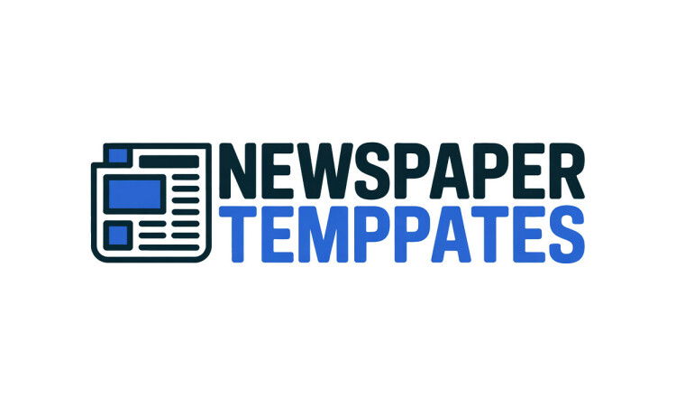 YetiDomains newspapertemplates.com domain name logo featuring newspaper-themed design and branding elements.