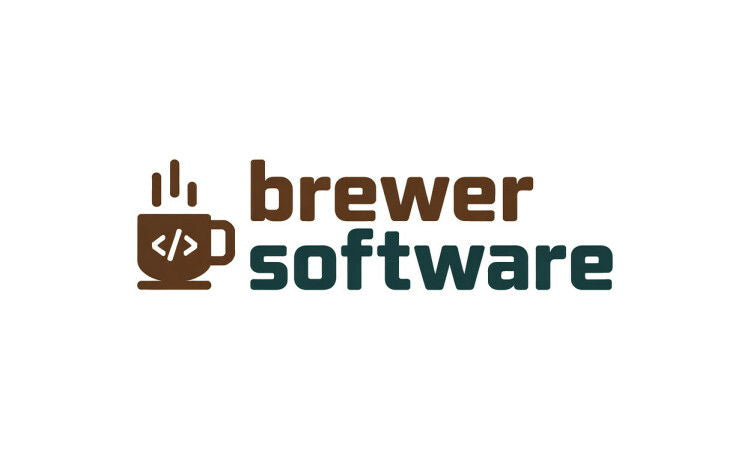 YetiDomains logo for BrewerSoftware.com domain name, featuring a professional design with the brand name and logo elements.