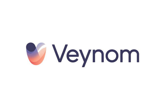YetiDomains Veynom.com domain name logo image with stylized text and branding elements.