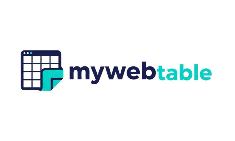 YetiDomains logo for the MyWebTable.com domain name, featuring a modern design and branding elements.
