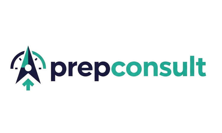 YetiDomains PrepConsult.com domain name logo, featuring the brand's logo image for the PrepConsult.com web address.