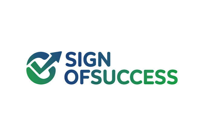 YetiDomains SignOfSuccess.com domain name logo image featuring sleek text and modern design.