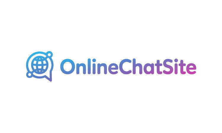 YetiDomains OnlineChatSite.com domain name logo with stylized text on a white background.