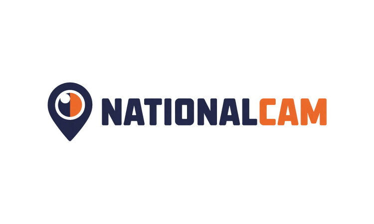 YetiDomains logo for NationalCam.com domain name, featuring a modern design and brand branding on a white background