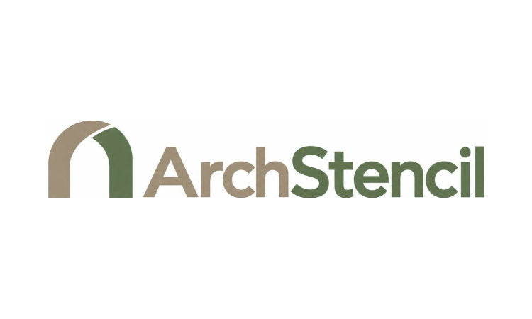 YetiDomains ArchStencil.com domain name logo featuring a stylized arch design on a clean background.