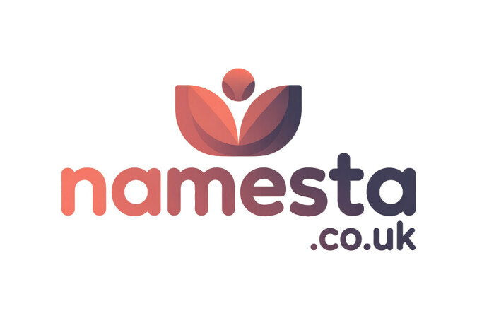 YetiDomains logo featuring Namesta.co.uk domain name in sleek modern font on a clean background