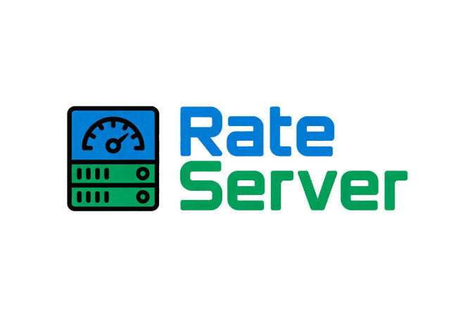 YetiDomains RateServer.com domain name logo image featuring the RateServer branding and logo design.