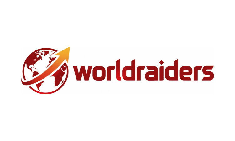 YetiDomains WorldRaiders.com domain name logo image with a modern design and branding elements.