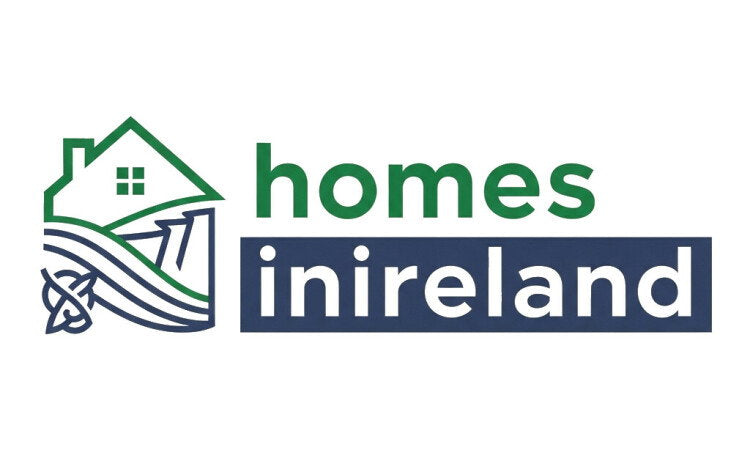 YetiDomains logo for HomesInIreland.com domain name, featuring a clean design with the brand name and Irish-themed elements