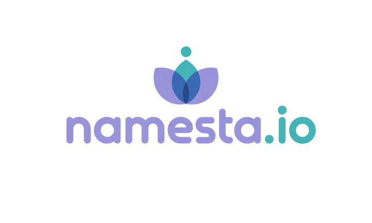 Namesta.io domain name logo by YetiDomains, featuring a modern design and clean typography.