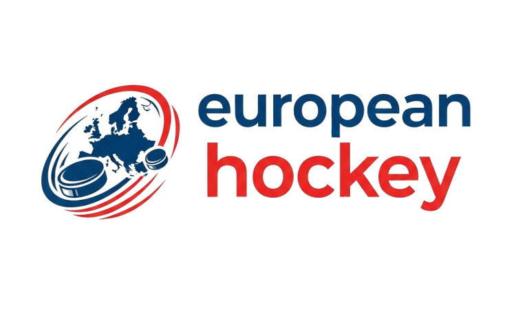 EuropeanHockey.com domain name logo with YetiDomains branding, featuring a hockey-themed design and professional logo image.