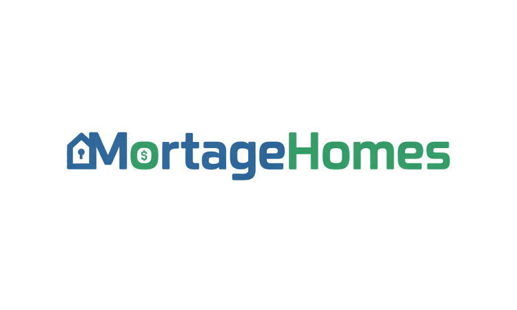 YetiDomains logo for MortageHomes.com domain name, featuring a professional design with the brand name and logo elements.