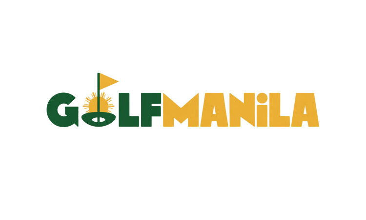 YetiDomains GolfManila.com domain name logo with text and graphic elements on a white background