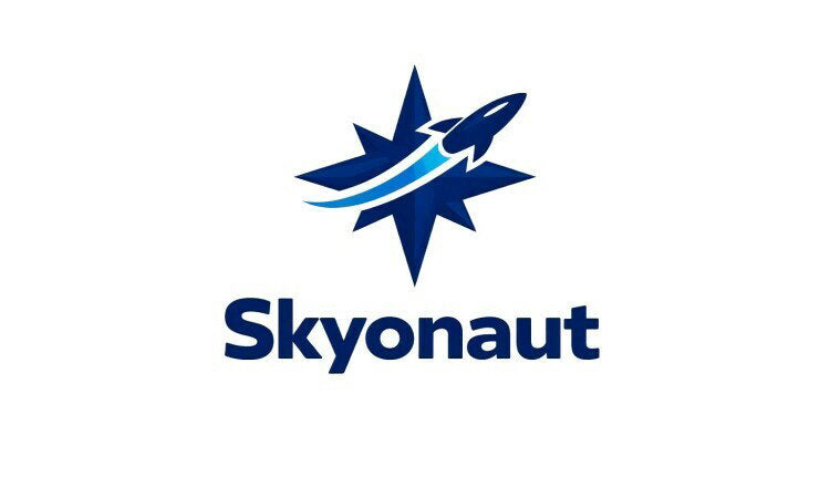 YetiDomains Skyonaut.com domain name logo image featuring the Skyonaut brand and domain branding.