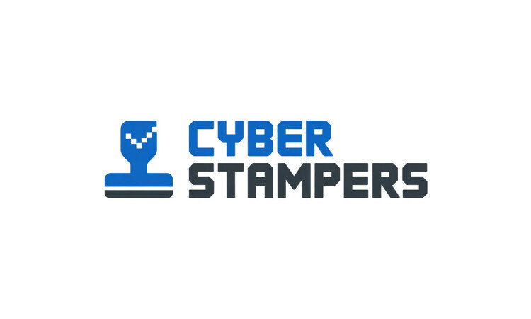 YetiDomains CyberStampers.com domain name logo image featuring the CyberStampers branding and logo design.