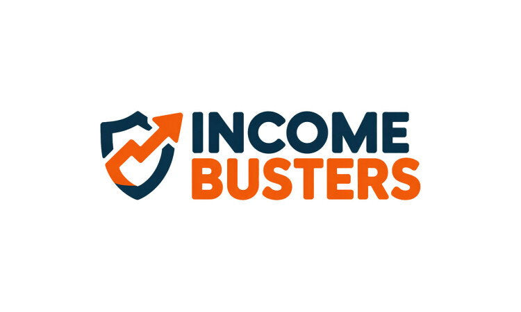 YetiDomains IncomeBusters.com domain name logo with stylized text and branding elements.