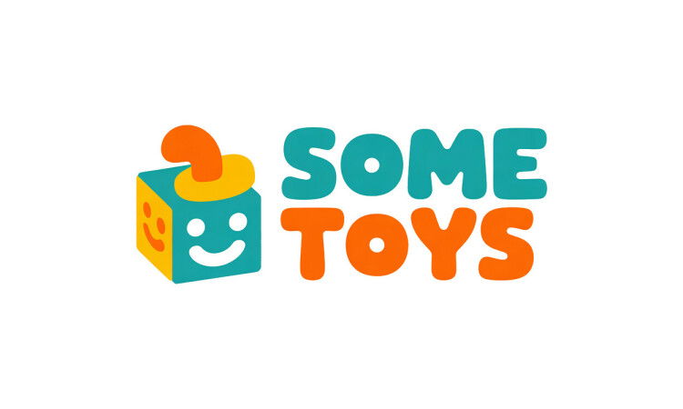YetiDomains logo for SomeToys.com domain name, featuring a colorful graphic and modern design.