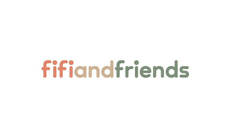 YetiDomains FifiAndFriends.com domain name logo with stylized text and playful design elements.