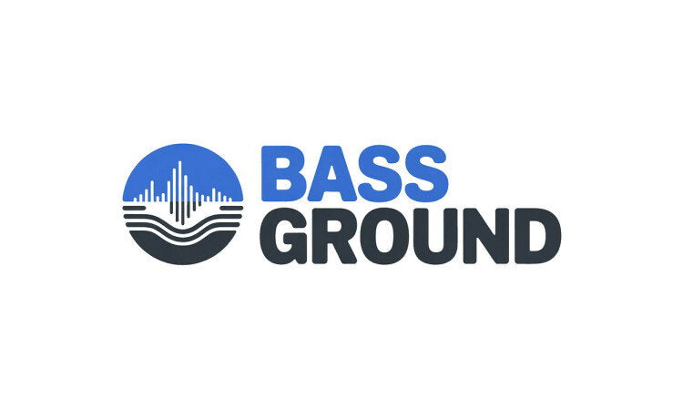 YetiDomains BassGround.com domain name logo featuring the brand's logo on a clean background