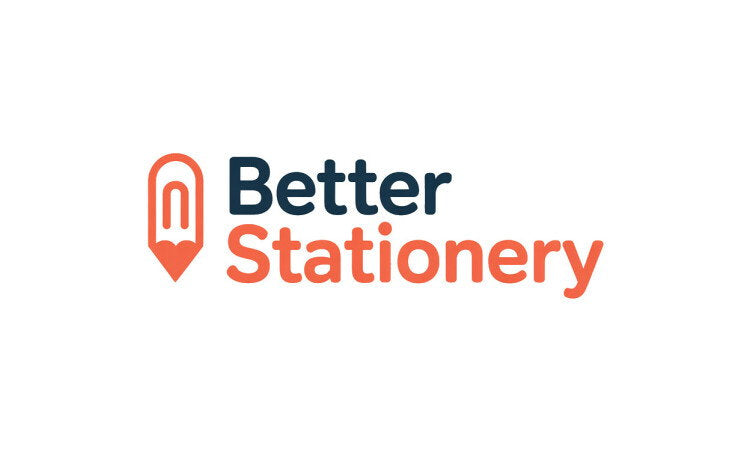 YetiDomains logo for BetterStationery.com domain name, featuring modern typography and a clean design.