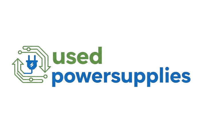 YetiDomains logo for UsedPowerSupplies.com domain name, featuring a modern design with blue and gray branding elements.