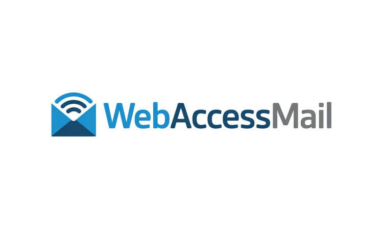 YetiDomains WebAccessMail.com domain name logo image with company branding and webmail service branding.