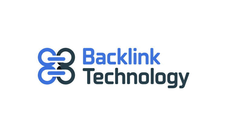 YetiDomains backlinktechnology.com domain name logo image with backlink technology branding and logo design.