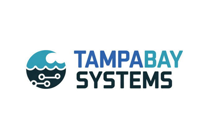 YetiDomains TampaBaySystems.com domain name logo featuring the TampaBaySystems brand logo on a professional graphic.