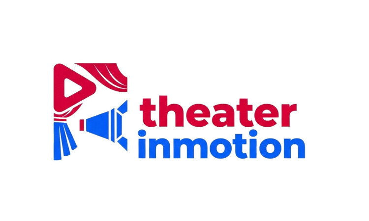 YetiDomains TheaterInMotion.com domain name logo image with stylized text and branding elements.