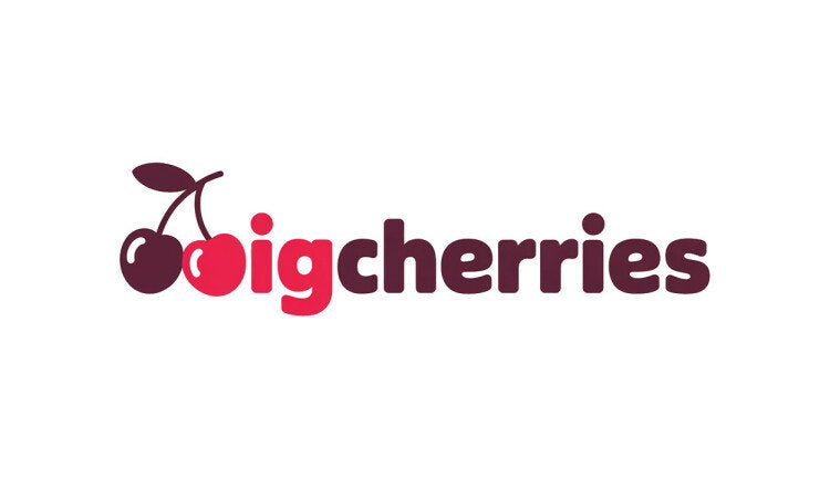 YetiDomains BigCherries.com logo featuring the brand name with a cherry graphic and modern design.