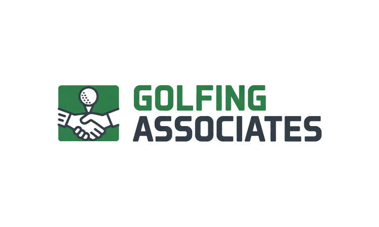 YetiDomains logo image for GolfingAssociates.com domain name, featuring the brand's logo with text and golf-themed design elements.