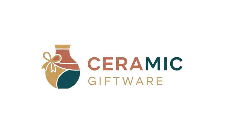 YetiDomains CeramicGiftware.com domain name logo image with ceramic giftware branding and logo design.