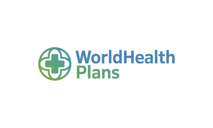 YetiDomains logo for WorldHealthPlans.com domain name, featuring a professional health and wellness-themed design.