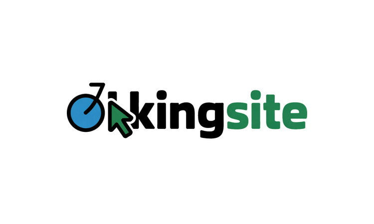 YetiDomains BikingSite.com domain name logo featuring the brand's logo on a white background