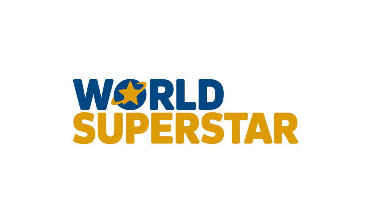 YetiDomains WorldSuperstar.com domain name logo featuring the brand's logo image.