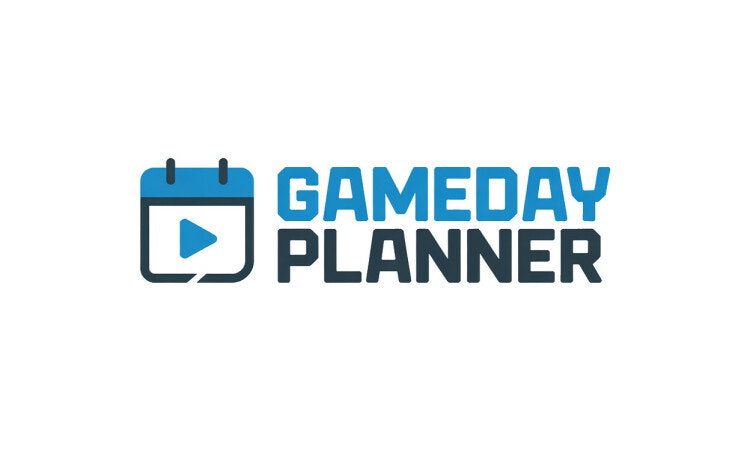 YetiDomains GameDayPlanner.com domain name logo featuring the GameDayPlanner branding and logo image.