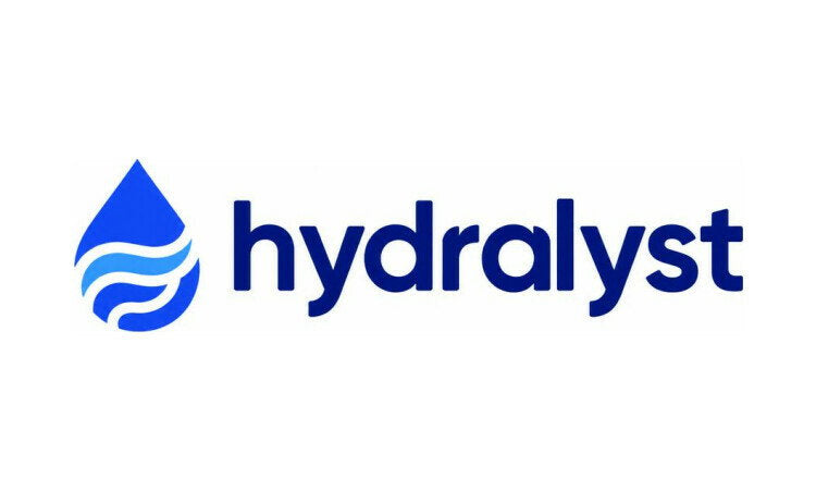 YetiDomains Hydralyst.com domain name logo featuring the Hydralyst brand logo on a white background.